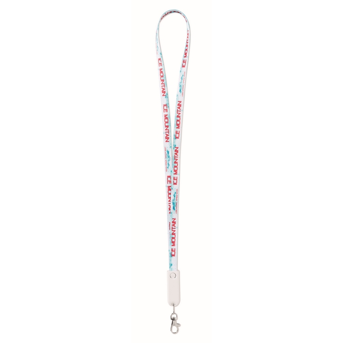 Lanyard personalizado con cable cargador